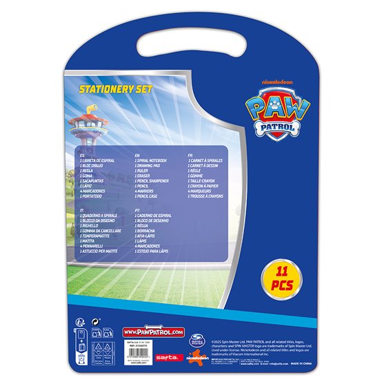 Set Escritura Paw Patrol "Cool" 27 x 37,5 x 3 cm.