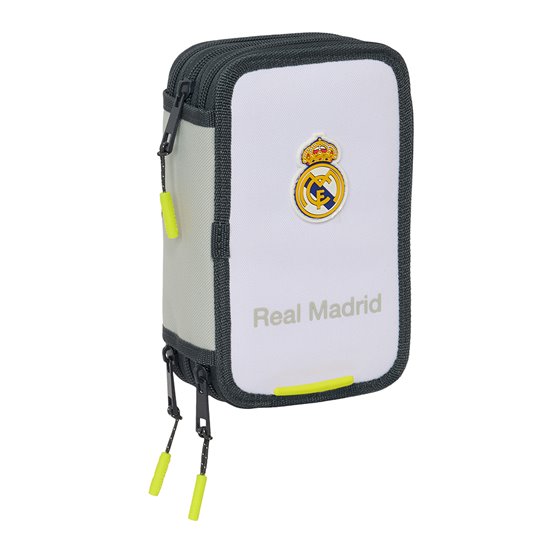 Plumier Triple 37 Piezas Real Madrid Equip. 25/26 12,5 x 19,5 x 5,5 cm.