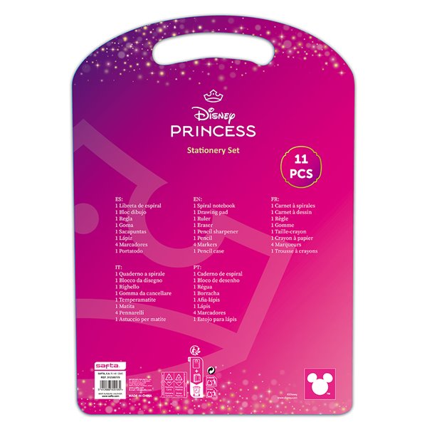 Set Escritura Princesas Disney "Bloom" 27 x 37,5 x 3 cm.