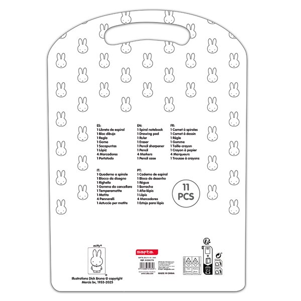 Set Escritura Miffy "Buddy" 27 x 37,5 x 3 cm.