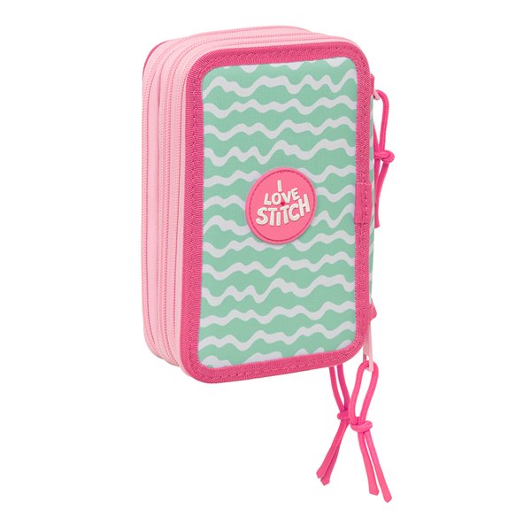 Plumier Triple 37 Piezas Stitch "Ice Cream" 12,5 x 19,5 x 5,5 cm.