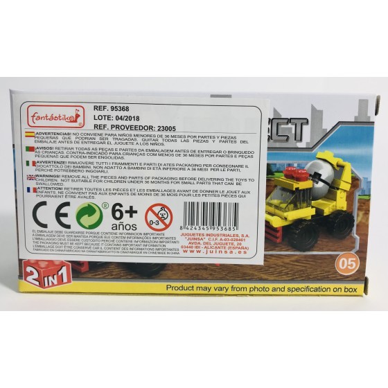 Juego Bloques JUINSA Construcción Obras Exp. X12