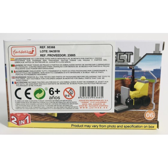 Juego Bloques JUINSA Construcción Obras Exp. X12