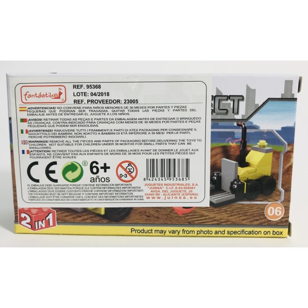 Juego Bloques JUINSA Construcción Obras Exp. X12