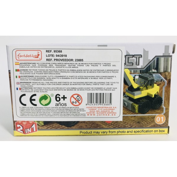 Juego Bloques JUINSA Construcción Obras Exp. X12