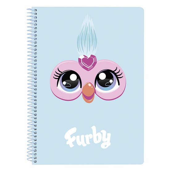 Libreta Cuarto 80 Hojas Tapas Duras Furby 15,5 x 22 cm.