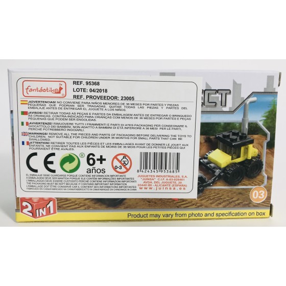 Juego Bloques JUINSA Construcción Obras Exp. X12