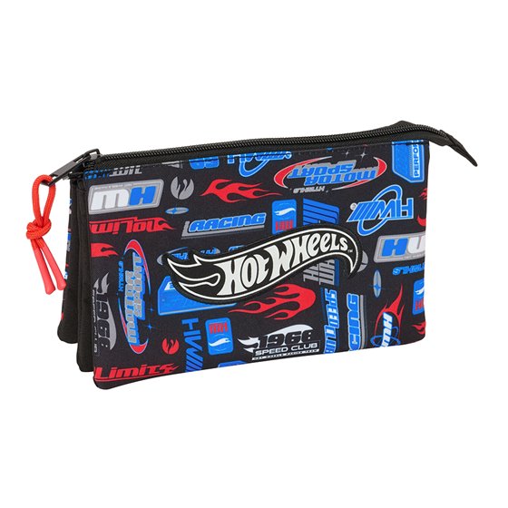 Portatodo Triple Hot Wheels 22 x 12 x 3 cm.