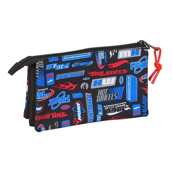 Portatodo Triple Hot Wheels 22 x 12 x 3 cm.