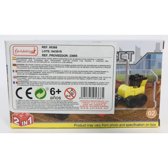 Juego Bloques JUINSA Construcción Obras Exp. X12