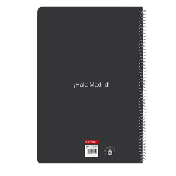 Libreta Folio 80 Hojas Tapas Duras 1Diseño Real Madrid Equip. 25/26 21,5 x 31 cm.