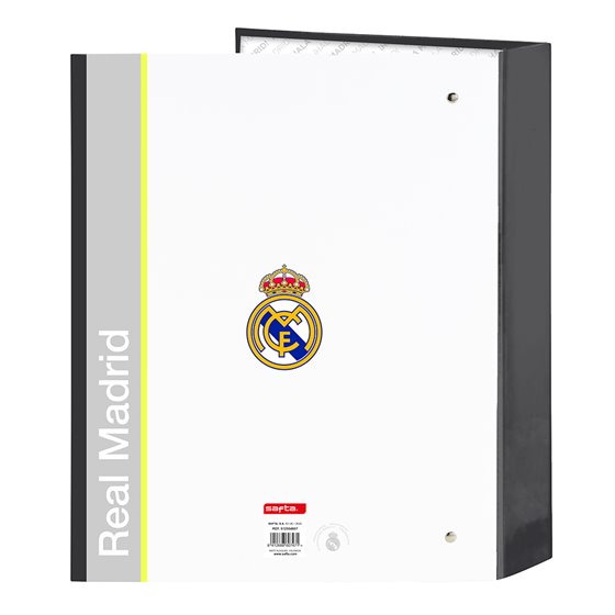 Carpeta Folio 4 Anillas 35 mm. Lomo Ancho Real Madrid Equip. 25/26 27 x 33 x 6 cm.