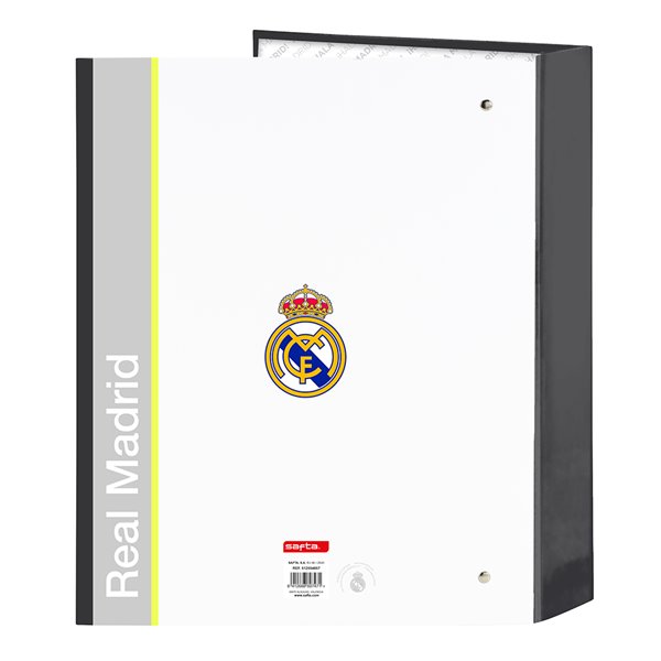 Carpeta Folio 4 Anillas 35 mm. Lomo Ancho Real Madrid Equip. 25/26 27 x 33 x 6 cm.