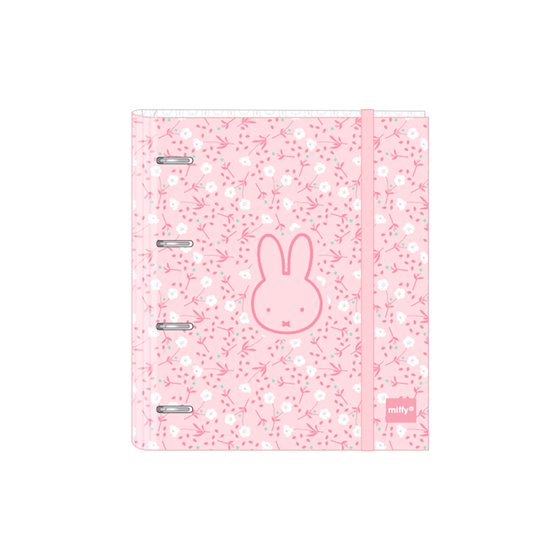 Carpeblock 4 Anillas 35 mm. Con Recambio Miffy "Flores" 27 x 32 x 3,5 cm.