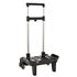 Carro Portamochilas Plegab. Triple Rueda Trolley Negro 32 x 88 x 23,5 cm.