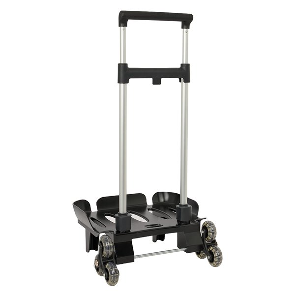 Carro Portamochilas Plegab. Triple Rueda Trolley Negro 32 x 88 x 23,5 cm.
