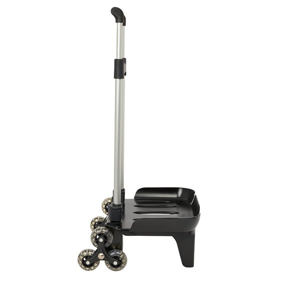 Carro Portamochilas Plegab. Triple Rueda Trolley Negro 32 x 88 x 23,5 cm.