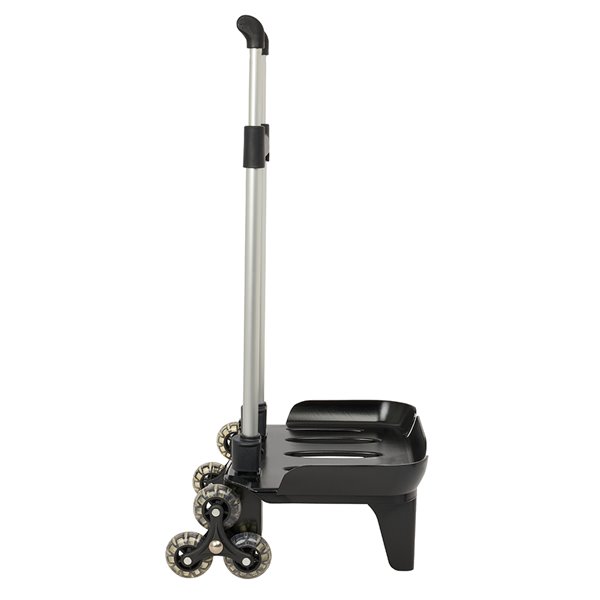 Carro Portamochilas Plegab. Triple Rueda Trolley Negro 32 x 88 x 23,5 cm.