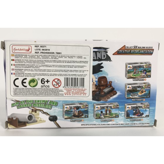 Juego Bloques JUINSA Construcción Pirata Exp. X12