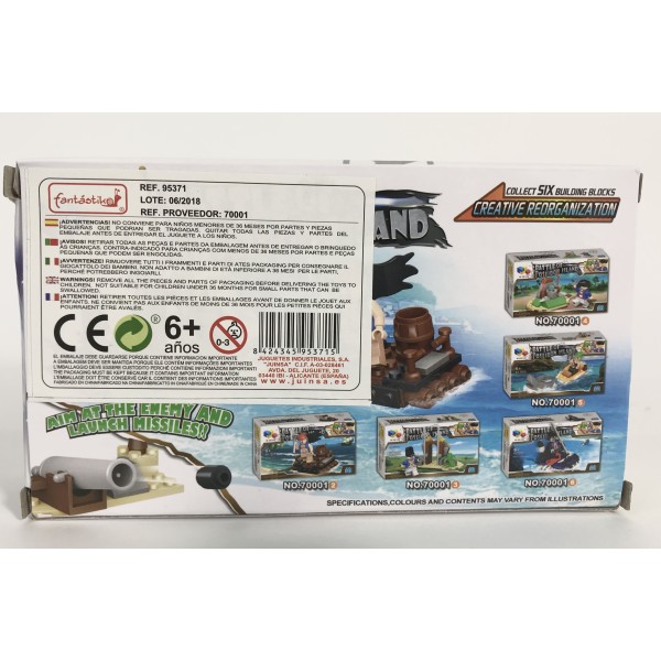 Juego Bloques JUINSA Construcción Pirata Exp. X12