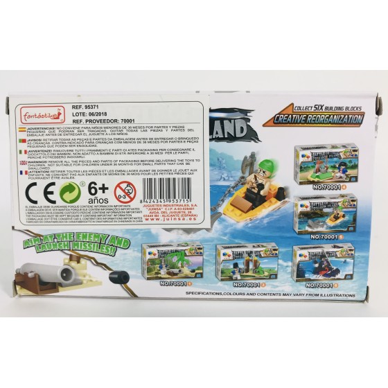 Juego Bloques JUINSA Construcción Pirata Exp. X12