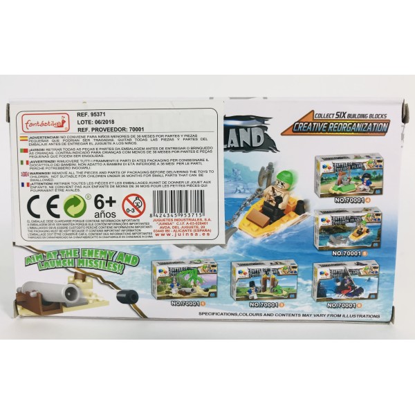 Juego Bloques JUINSA Construcción Pirata Exp. X12