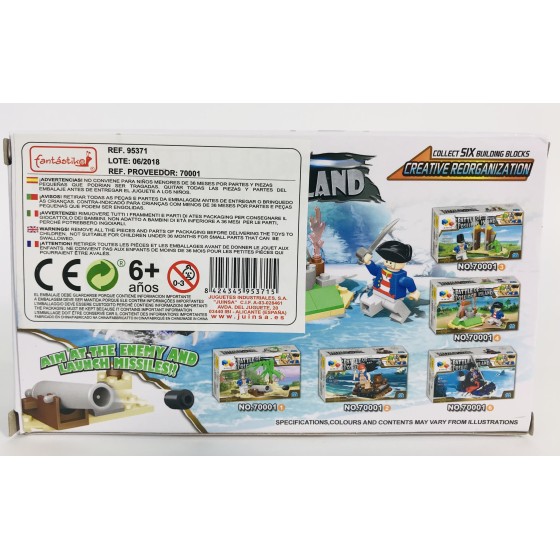 Juego Bloques JUINSA Construcción Pirata Exp. X12
