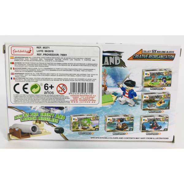 Juego Bloques JUINSA Construcción Pirata Exp. X12