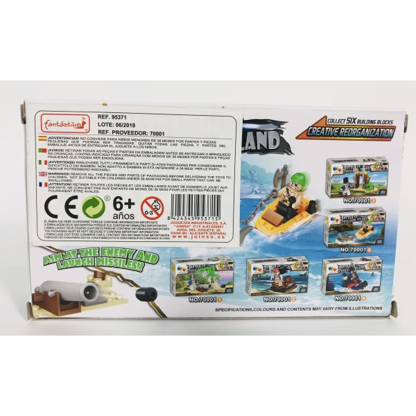 Juego Bloques JUINSA Construcción Pirata Exp. X12