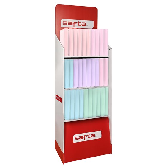 Contenido Expositor 941 Papeleria Safta Surtido 1 60 x 190 x 43 cm.