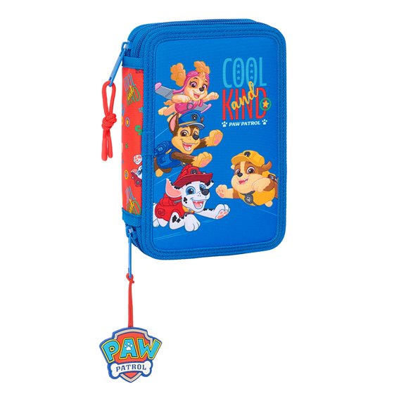 Plumier Doble Pequeño 29 Piezas Paw Patrol "Cool" 12,5 x 19,5 x 4 cm.