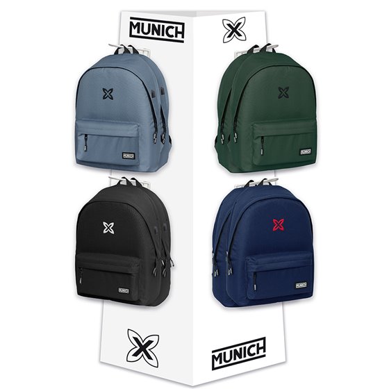 Contenido Expositor 950 Munich Basicos 42 x 160 x 42 cm.