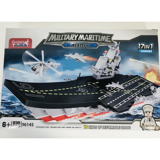 Juego Bloques JUINSA Construcción Portaaviones 17 en 1 938 pzs.