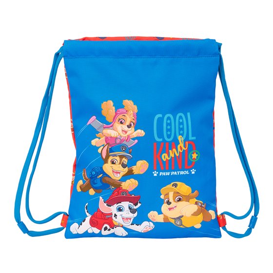 Saco Plano Junior Paw Patrol "Cool" 26 x 34 cm.