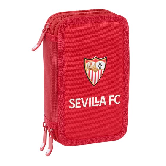 Plumier Triple 37 Piezas Resistente Al Agua Sevilla Fc 12,5 x 19,5 x 5,5 cm.