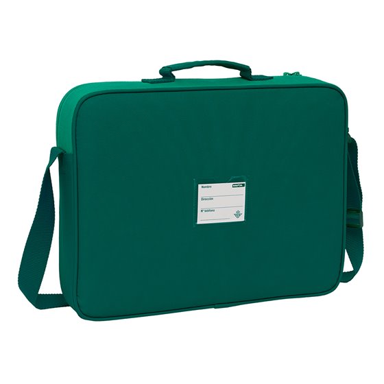 Cartera Extraescolares Resistente Agua Real Betis Balompie 38 x 28 x 6 cm.