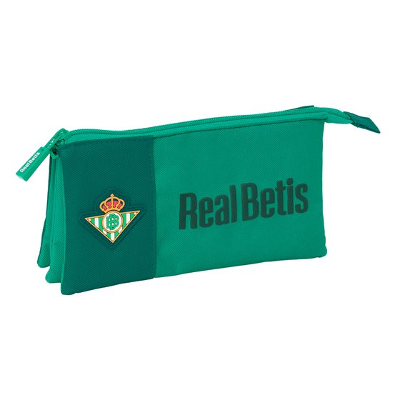 Portatodo Triple Resistente Agua Real Betis Balompie 22 x 12 x 3 cm.
