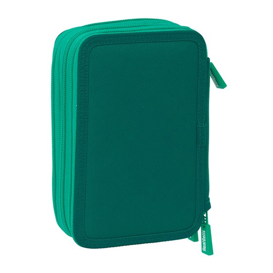 Plumier Triple 37 Piezas Resistente Al Agua Real Betis Balompie 12,5 x 19,5 x 5,5 cm.