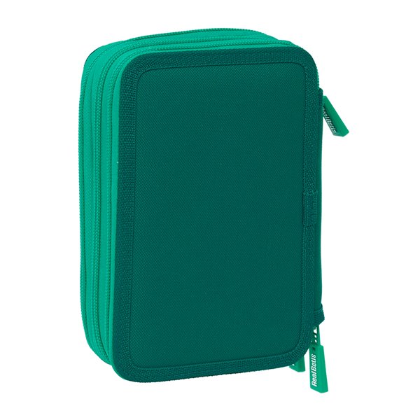 Plumier Triple 37 Piezas Resistente Al Agua Real Betis Balompie 12,5 x 19,5 x 5,5 cm.