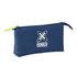 Portatodo Triple Munich "Blue Indigo" 22 x 12 x 3 cm.