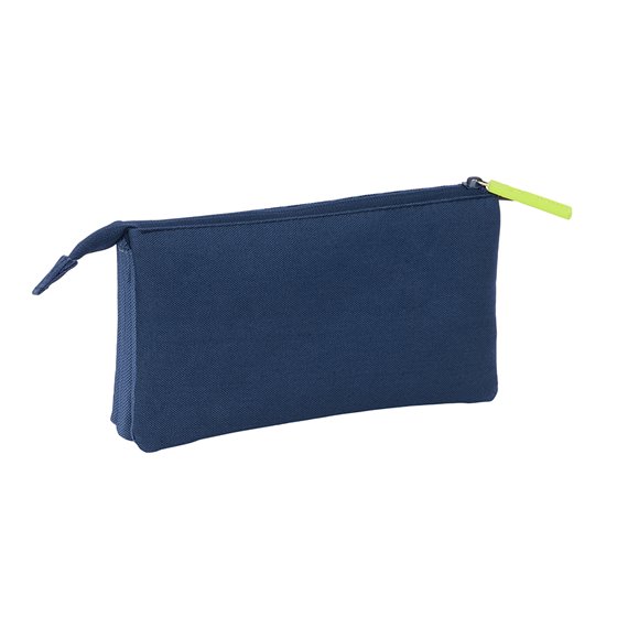 Portatodo Triple Munich "Blue Indigo" 22 x 12 x 3 cm.
