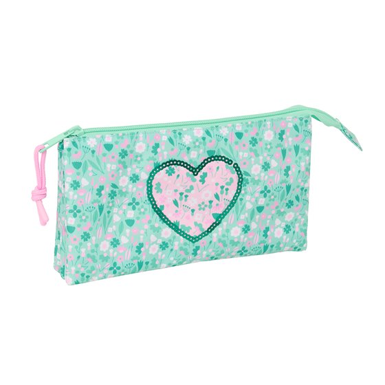Portatodo Triple Safta "Cuore" 22 x 12 x 3 cm.