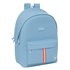 Mochila Doble Para Portatil 15,6"+Usb El Ganso Basics "Cerulean" 31 x 44 x 18 cm.