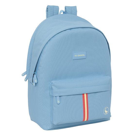 Mochila Doble Para Portatil 15,6"+Usb El Ganso Basics "Cerulean" 31 x 44 x 18 cm.