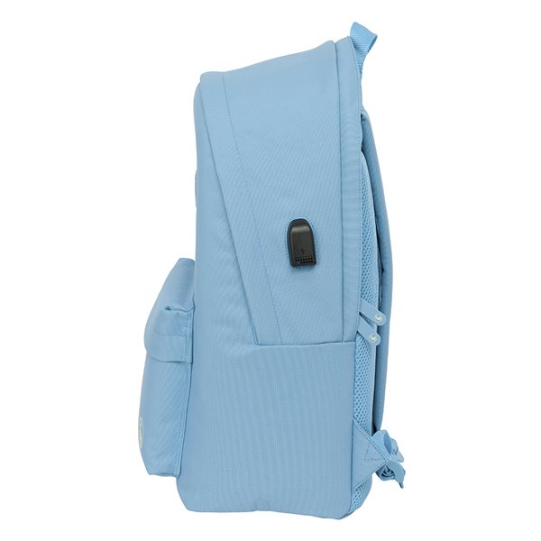 Mochila Doble Para Portatil 15,6"+Usb El Ganso Basics "Cerulean" 31 x 44 x 18 cm.