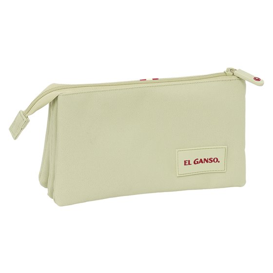 Portatodo Triple El Ganso Basics "Beige" 22 x 12 x 3 cm.