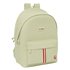 Mochila Doble Para Portatil 15,6"+Usb El Ganso Basics "Beige" 31 x 44 x 18 cm.