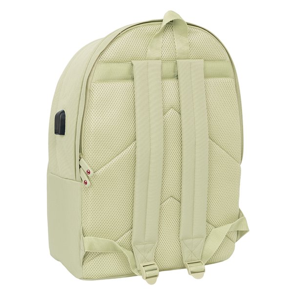 Mochila Doble Para Portatil 15,6"+Usb El Ganso Basics "Beige" 31 x 44 x 18 cm.