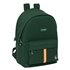 Mochila Doble Para Portatil 15,6"+Usb El Ganso Basics "Green" 31 x 44 x 18 cm.