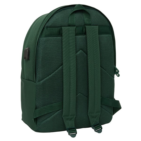 Mochila Doble Para Portatil 15,6"+Usb El Ganso Basics "Green" 31 x 44 x 18 cm.